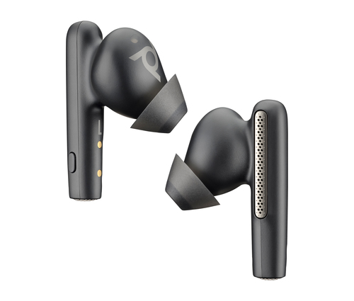 HP Poly Voyager Free 60 UC M Carbon Black Earbuds +BT700 USB-C Adapter +Basic Charge Case