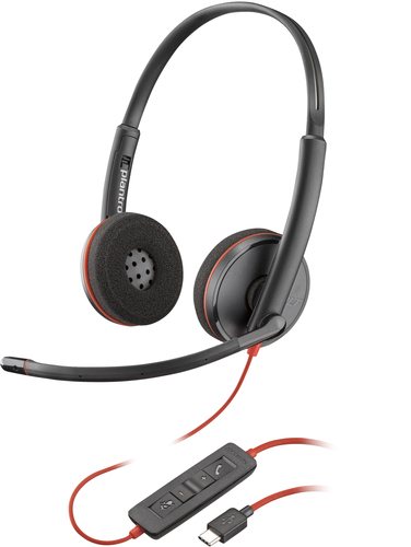 HP Poly Blackwire C3220 Stereo USB-C Black Headset (Bulk)