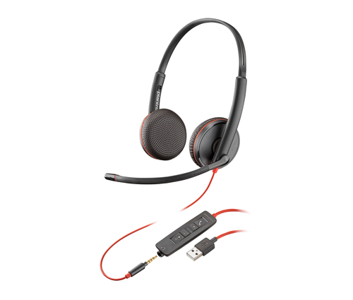 HP Poly Poly Blackwire 3225 Stereo USB-A Headset (Bulk)