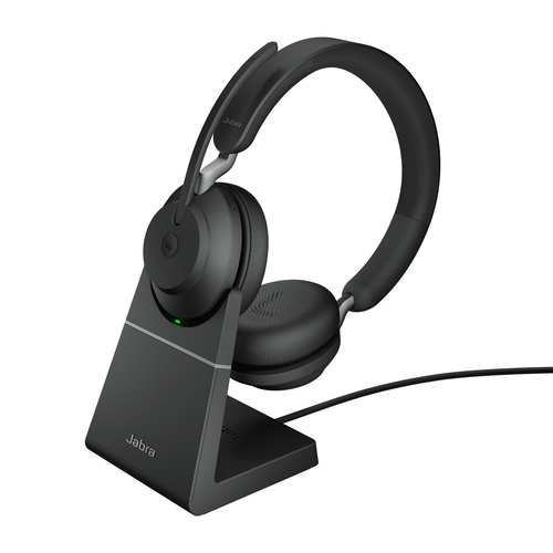 Jabra Evolve2 65 - Link390c MS Stereo Stand Black NA