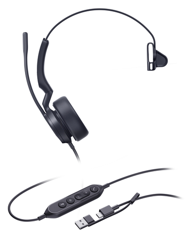 Yealink UH44 Mono UC USB-C/A Headset