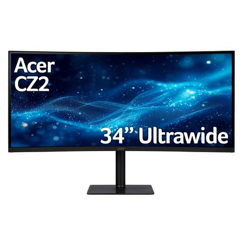 Acer Professional Acer CZ342CURJ0 34" Curved Wide QHD ZeroFrame 120Hz 1ms Computer Monitor