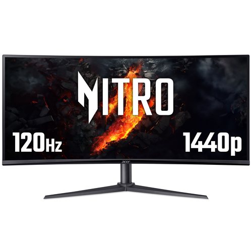 Acer NITRO XZ0 Acer Nitro XZ340CUJ0 curved ultra-wide gaming monitor - 34", 21:9, 1500R curve, UltraWide Quad HD, 120Hz, 1ms, AdaptiveSync, HDR 10, HDMI & DP