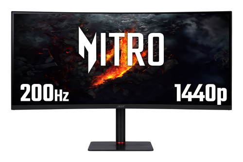 Acer Nitro XV5 Nitro XV345CURX0 - 34" UltraWide Quad HD (3440x1440), Curved 1000R, 200Hz, 0.5ms, HDR10, AMD FreeSync Gaming Monitor