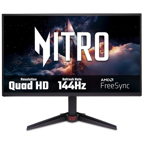 Acer NITRO VG0 Acer Nitro VG270U P6 Gaming Monitor - 27" Quad HD (2560x1440), IPS, 144Hz, 1ms, FreeSync, HDR10, Black