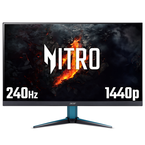 Acer Nitro VG272UW2 - 27" Quad HD (2560x1440), 240Hz, 0.5ms, ZeroFrame, HDR400, AMD FreeSync Premium Gaming Monitor