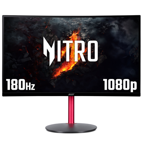 Acer Nitro XZ272S3 curved gaming monitor - 27", 1500R, Full HD, 180Hz, 1ms, FreeSync Premium, DisplayHDR 400, HDMI & DP