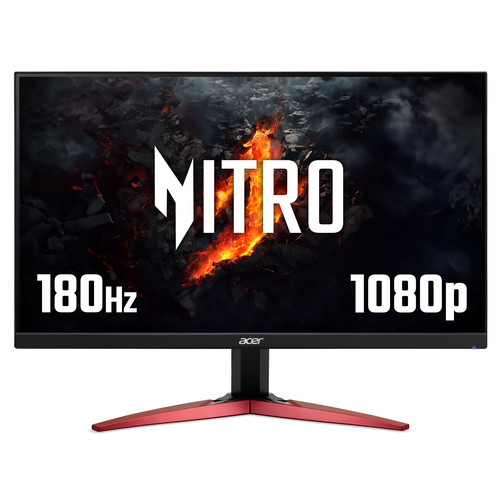 Acer NITRO VG1 Acer Nitro KG241YM3 24" Gaming Monitor, 180Hz, Full HD (1920x1080), 1ms Response Time, 16:9, AMD FreeSync Premium