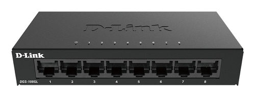 D-Link DGS-108GL 8-Port Gigabit Unmanaged Desktop Switch