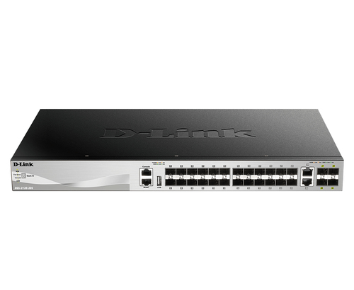 D-Link 24 x SFP ports Layer 3 Stackable Managed Gigabit Switch