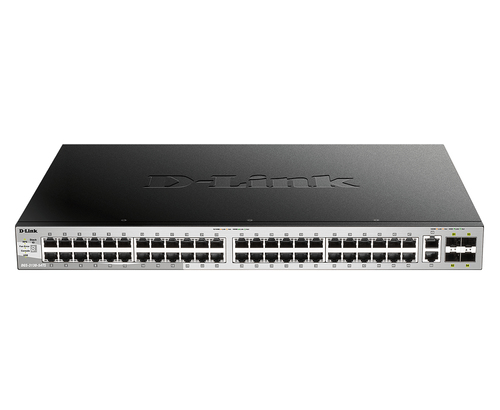 D-Link 48 x 10/100/1000BASE-T ports Layer 3 Stackable Managed Gigabit Switch