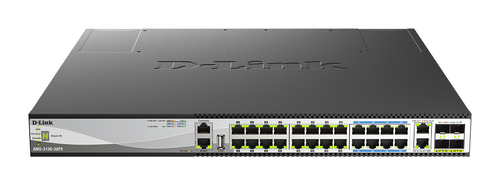 D-Link 30-Port Layer 3 Stackable Multi-Gigabit Managed PoE Switch