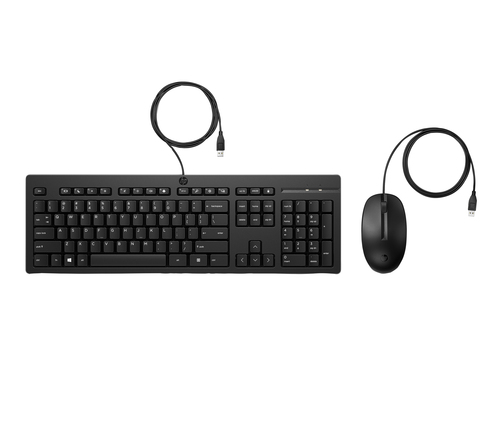 HP 225 Wired Mouse and KB AZERTY BE