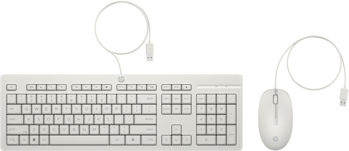HP 225 Wired Mouse and Keyboard Combo White