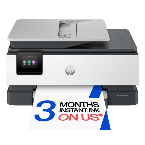 HP OfficeJet Pro 8124e Wireless All-in-One Color Printer, Instant Ink; Two-sided printing