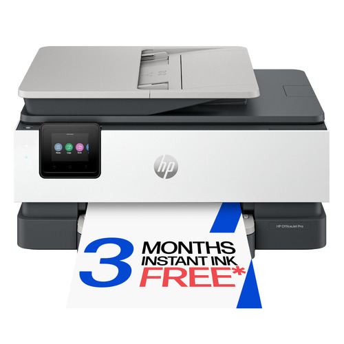 HP OfficeJet Pro 8125e Wireless All-in-One Color Printer, Instant Ink; Two-sided printing