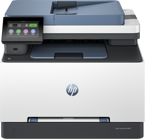 HP Color LaserJet Pro MFP 3303fdw, Color, Printer for Small medium business, Print, copy, scan, fax, Wireless; Print from phone or tablet; Automatic document feeder; Two-sided printing; Two-sided scanning; Scan to email; Scan to PDF; Fax; Touchscreen; Fro