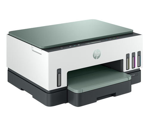 HP Smart Tank 7007 Wireless All-in-One Color Printer, Up to 2 Years of ink included; Two-sided printing; Copier, Scanner