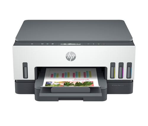 HP Smart Tank 7008 Wireless All-in-One Color Printer, Up to 2 Years of ink included; Two-sided printing; Copier, Scanner