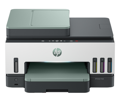 HP Smart Tank 7607 Wireless All-in-One Color Printer, Up to 2 Years of ink included; Two-sided printing; Copier, Scanner